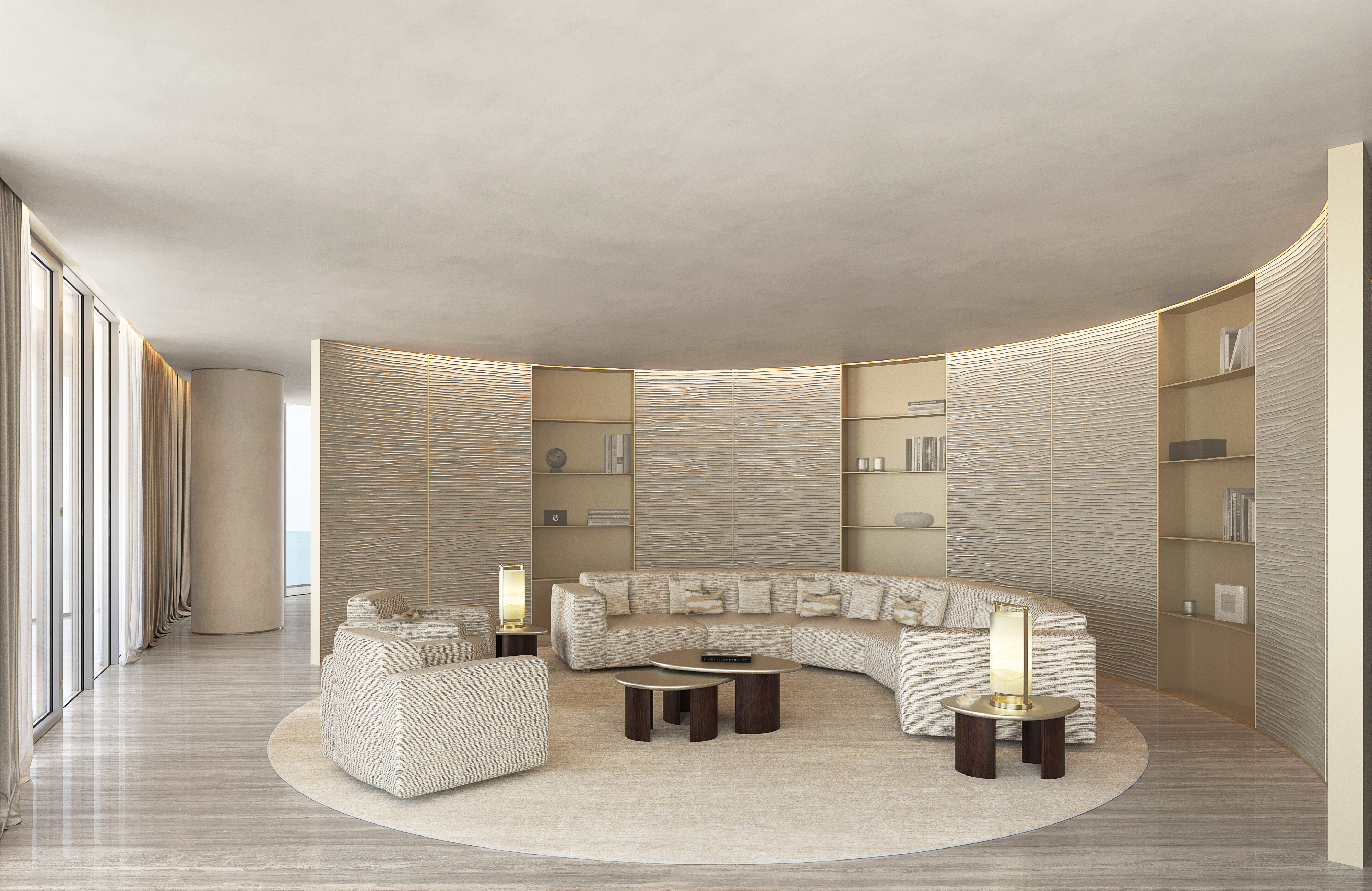 Armani_Casa Pompano Beach Living Room